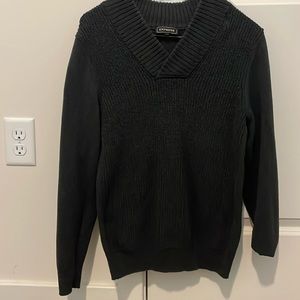 Express v-neck gray sweater